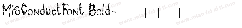 MisConductFont Bold字体转换